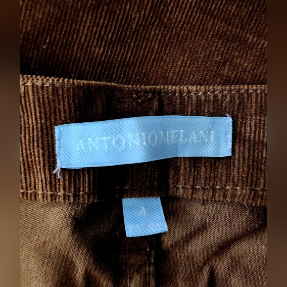 ANTONIO MELANI Rich Brown Corduroy Pants - Picture 4 of 4